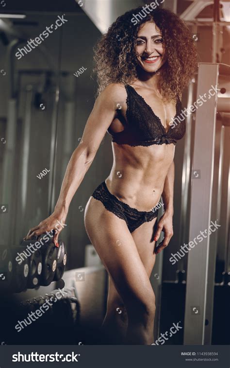 Womans Body Bodybuilder Gym Sexy Lingerie Stock Photo Shutterstock