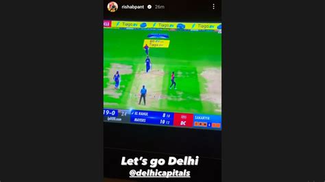 Let S Go Delhi Rishabh Pant Watches Lsg Vs Dc Ipl Match Shares