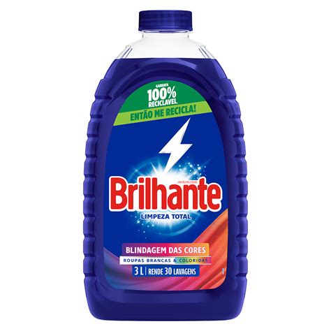 Sab O L Quido Brilhante Para Roupas Brancas E Coloridas Brilhante