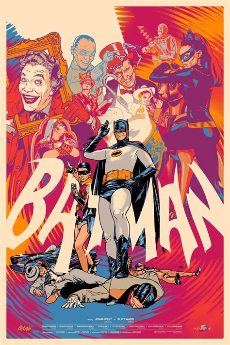 MONDO Batman 66 Variant Screen Print By Martin Ansin