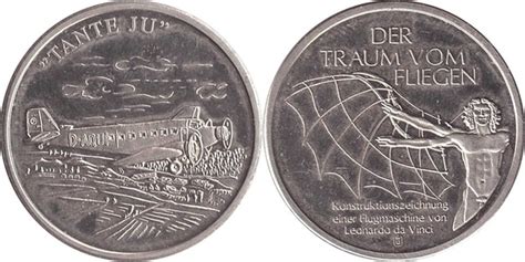 Token Der Traum Vom Fliegen Tante Ju Federal Republic Of Germany