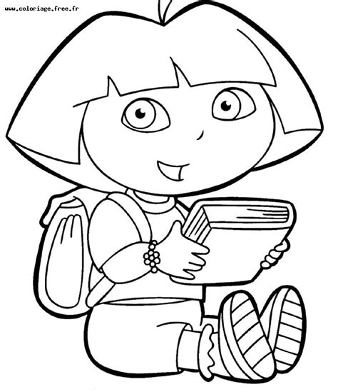 Coloriage Dora L Exploratrice Dessins Anim S Dessin