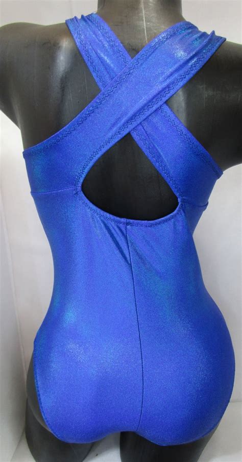 Blue Jewels Flipflop Leos Gymnastics Leotard