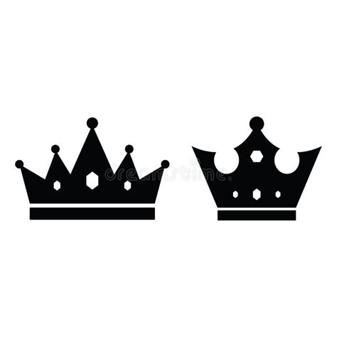 Printthe Crown Of Emperor The King Or The Queen Stock Vector