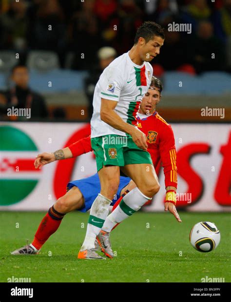 SERGIO RAMOS & CRISTIANO RONAL SPAIN V PORTUGAL GREEN POINT STADIUM ...