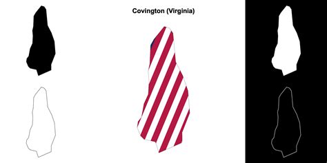 Covington County, Virginia outline map set 43222793 Vector Art at Vecteezy