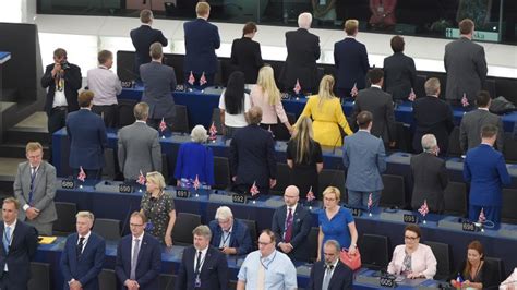 Brexit Party Meps Turn Backs During European Anthem Cnn