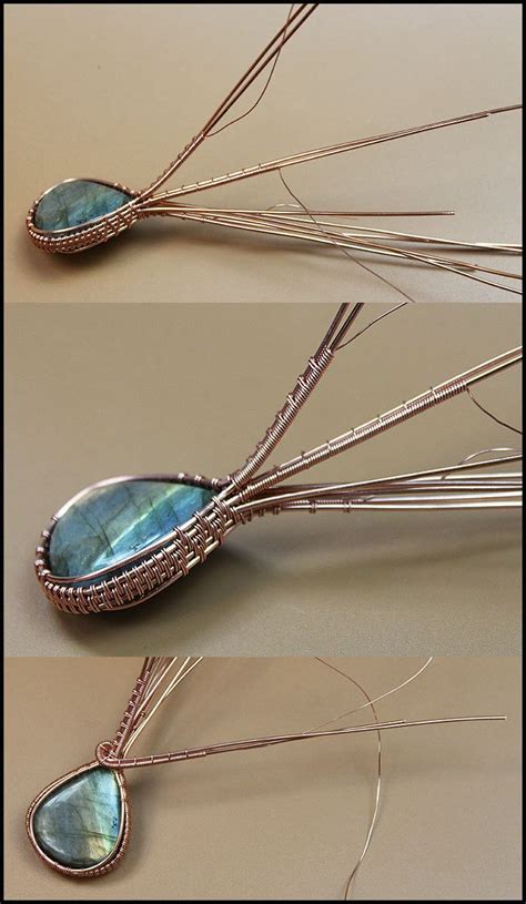 Wire Wrap Tutorials For Beginners Diy Wire Pendant Handmade Jewelry