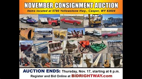 Casper WY Consignment Auction Ends Thursday Nov 17 BidRightWay