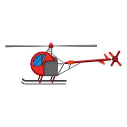 Diseño PNG Y SVG De Icono De Helicóptero De Un Solo Asiento Para Camisetas