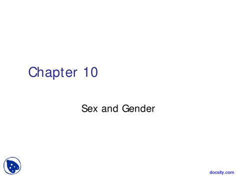 Sex And Gender Fundamental And General Sociology Lecture Slides Docsity