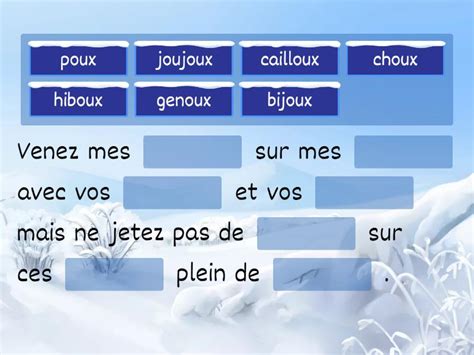 pluriel des mots se terminant par f - Observer