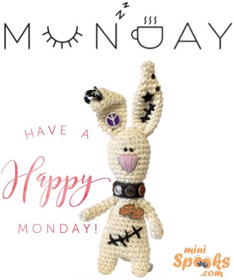 Have A Happy Monday ‪‎minispooks‬ ‪‎crochet‬ ‪‎amigurumi‬ ‪‎rabbit