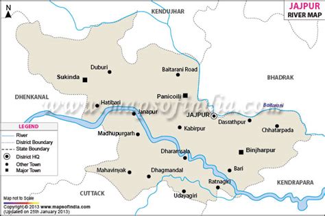 Jajpur River Map