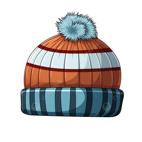 Frosty Fashion Cozy Winter Hat Illustration Winter Cap Hat Clipart