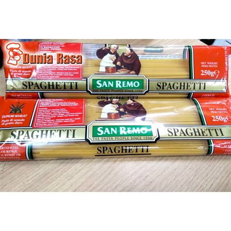 Jual Sanremo Spaghetti 250gr Shopee Indonesia