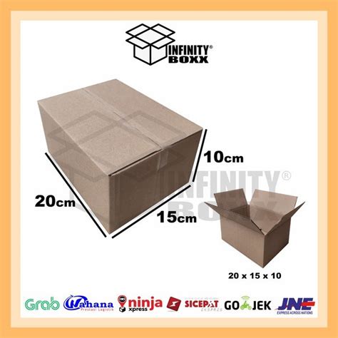 Jual Kardus Box Polos Packaging Packing 20x15x10 Polos Sheet Shopee Indonesia