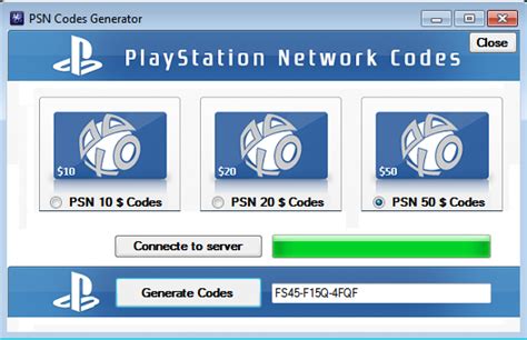 PSN Codes Generator