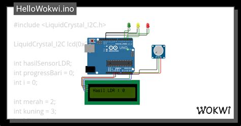 Lcd Potensio Led Ino Wokwi Esp Stm Arduino Simulator