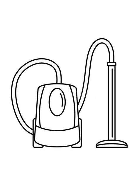 Vacuum Cleaner Coloring Pages