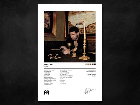 Take Care Drake Album Cover Art Poster Print Home Decor - Etsy