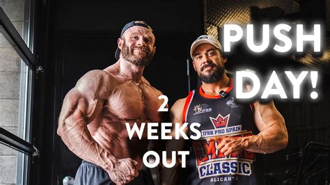 2 WEEKS OUT PUSH DAY PURE MUSCLE FITNESS YouTube