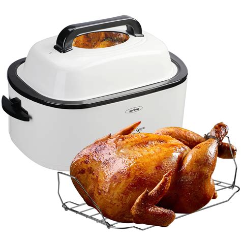 Buy Electric Roaster, Roaster Oven 26 Quart with Self-Basting Lid, Turkey Roaster Oven with ...