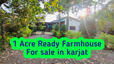 1 Acre Ready Farmhouse For Sale In Karjat With Swimming Pool Karjat