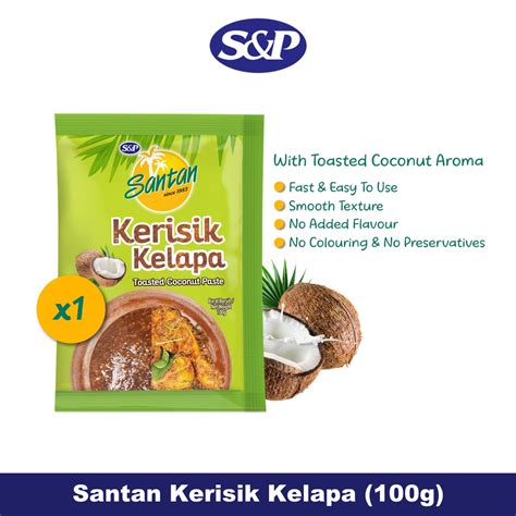 S P Santan Coconut Paste Kerisik Kelapa 100g Shopee Malaysia