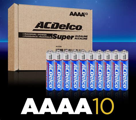 Buy Acdelco Count Aaaa Batteries Maximum Power Super Alkaline