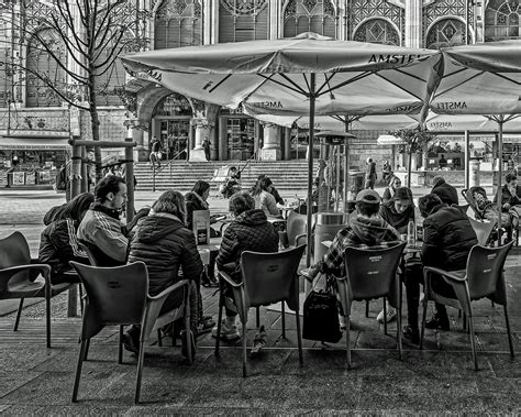 Morning At La Boatella Tapas Bar Valencia Monochrome Flickr