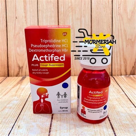 Jual Actifed Merah Plus Cough Suppressant Sirup Ml Syrup Batuk