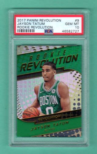 JAYSON TATUM 2017 18 PANINI REVOLUTION ROOKIE RC PSA 10 LOW POP BOSTON