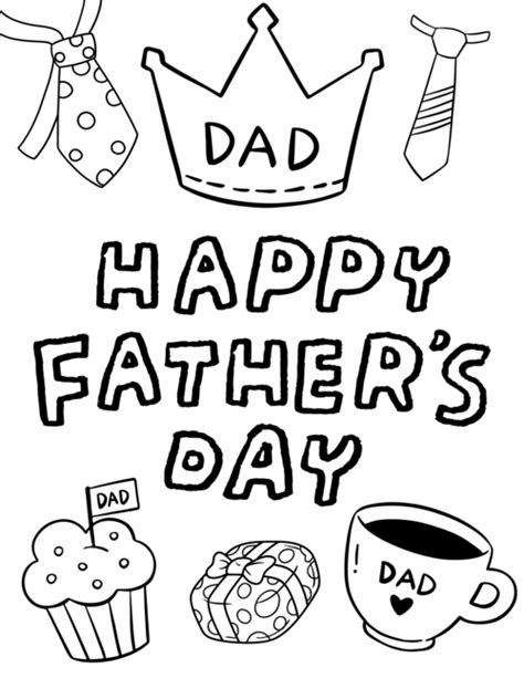 Free Printable Fathers Day Coloring Pages