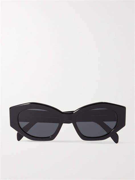 Celine Eyewear Triomphe Cat Eye Acetate Sunglasses Net A Porter