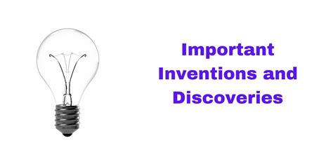 Discoveries And Inventions Future Vision Education