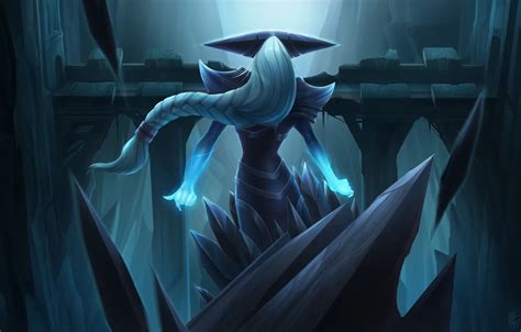 Wallpaper Ice Art League Of Legends Witch Lissandra Queenn