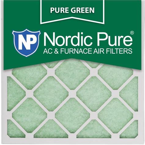 25x25x1 2412x2412 Pure Green Eco Friendly Ac Furnace Air Filters