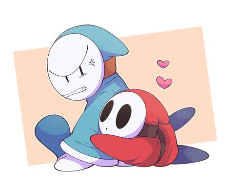 Shy Guy And Bandit Mario Drawn By Omochiutyu Danbooru