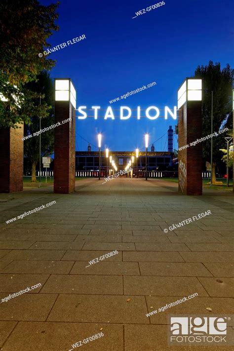 Germany, Cologne, view to Rhein Energie Stadium by night, Stock Photo ...