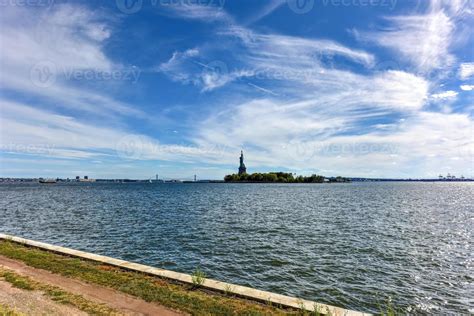 Statue of Liberty as viewed from Ellis Island. 16676580 Stock Photo at ...