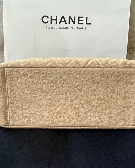 Chanel Gst Beige Caviar Ghw S16 Luxury Bags And Wallets On Carousell