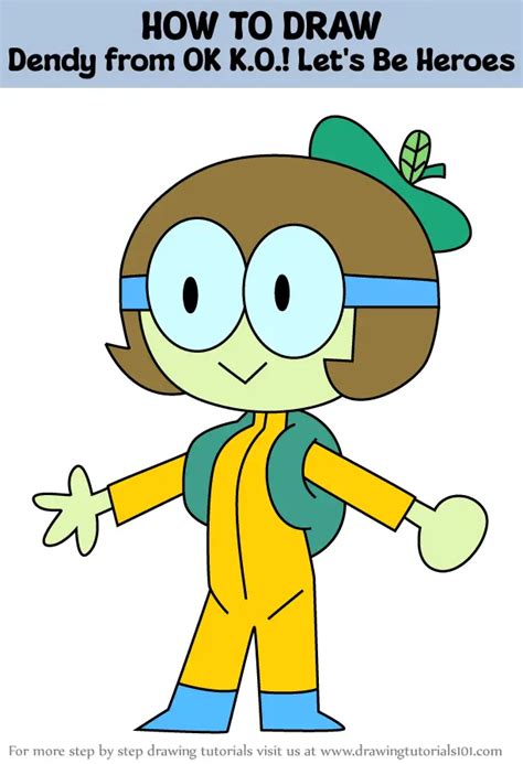 How To Draw Dendy From Ok K O Let S Be Heroes Ok K O Let S Be