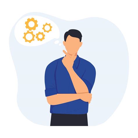 Man Thinking Concept Vector Illustration 21249967 Vector Art At Vecteezy
