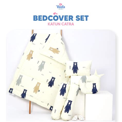 Jual Nafa Baby Bedcover Set Bayi Bantal Guling Motif Grizzly Shopee