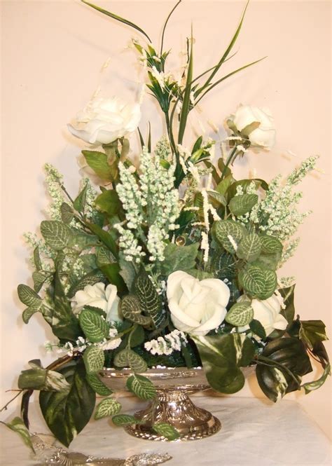 Anasilkflowers Pictures Silk Flowers White Arrangementsand