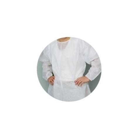 Disposable Knee Length Lab Coats Pk 10 Cancer Diagnostics Inc