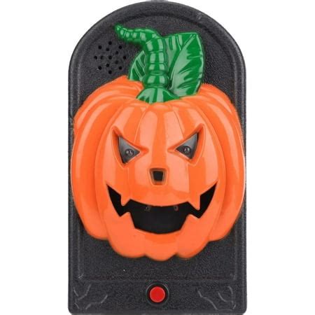 Halloween Scary Doorbell Animated Haunted Doorbell Light Up Pumpkin ...