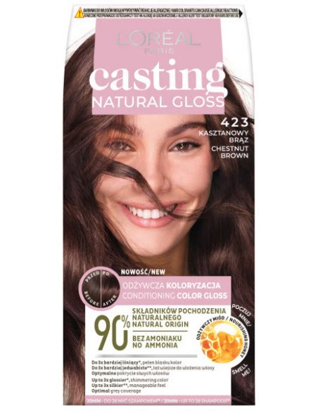 Loreal Casting Natural Gloss Krem Koloryzuj Cy Kasztanowy Br Z