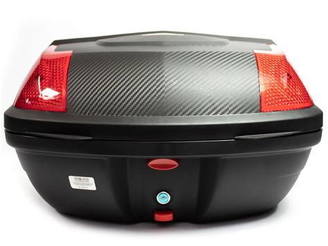 Caja Porta Equipaje Para Moto Kinlley 48l Color Negro Base Plástico